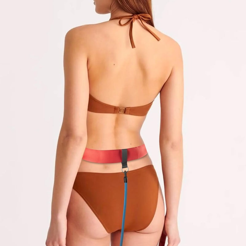 WONEWTH Swim Tether Resistance Belt Stationary Swimming, Pool Swim Bungee Training Belt, Swim Trainer Harness Belts for Adults Exercise - Image 5